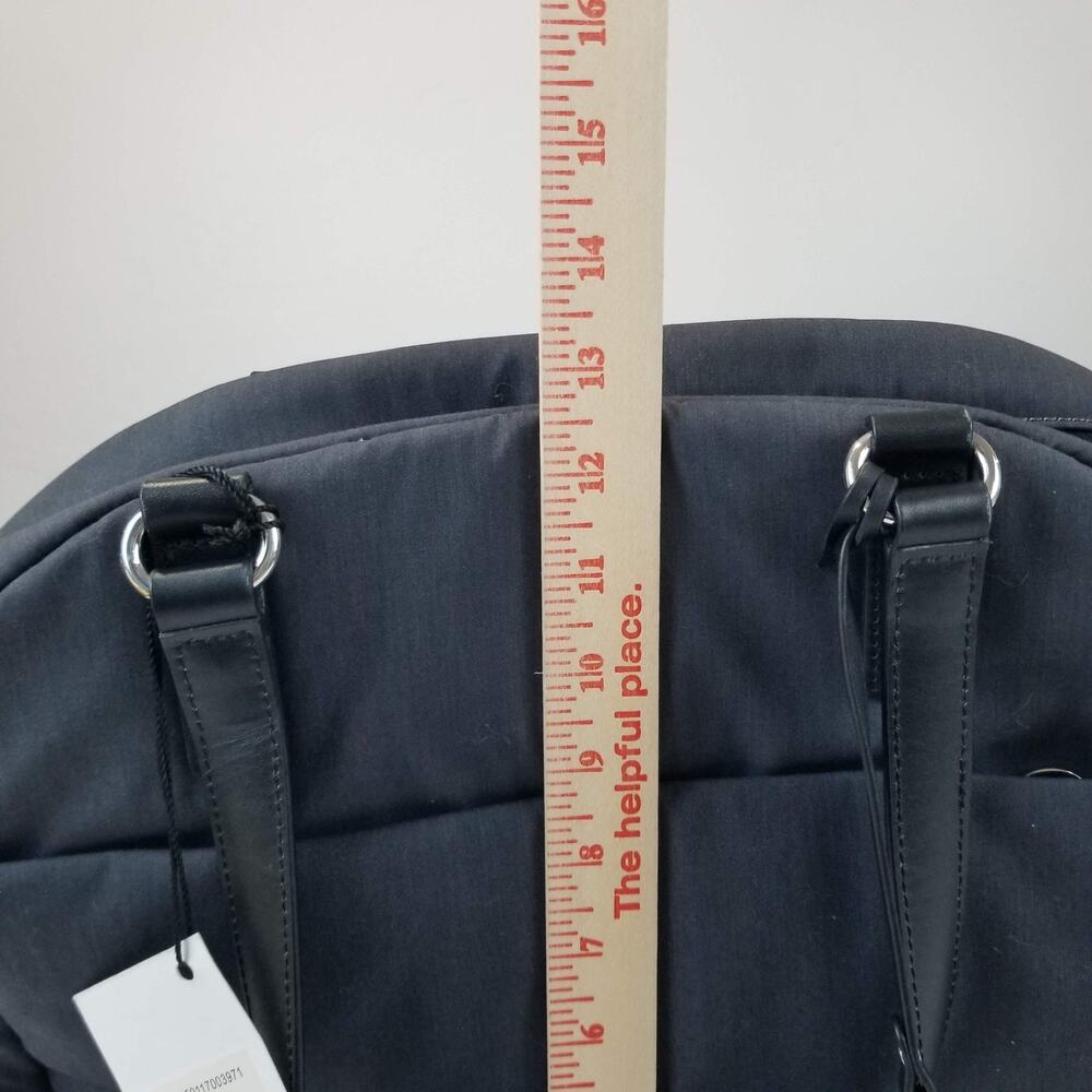 Lo & Sons OMG Nylon Bag Womens Gray Silver Azure Laptop Travel Tote OG 2 Work - Picture 12 of 15